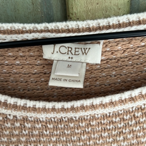 J Crew Super Soft wool blend sweater. M tan camel color - Picture 2 of 6